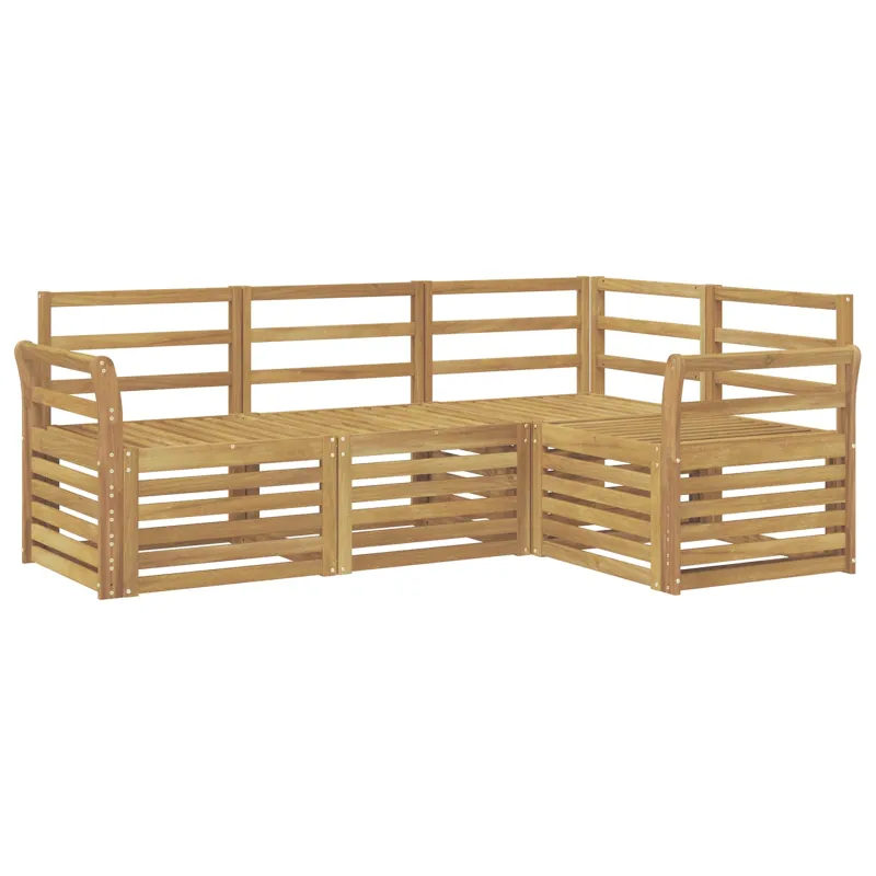 Sofų komplektai 4 pcs Balta 190 x 130,5 x 73 cm