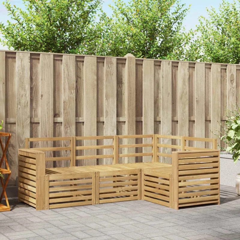 Sofų komplektai 4 pcs Balta 191 x 132,5 x 73 cm