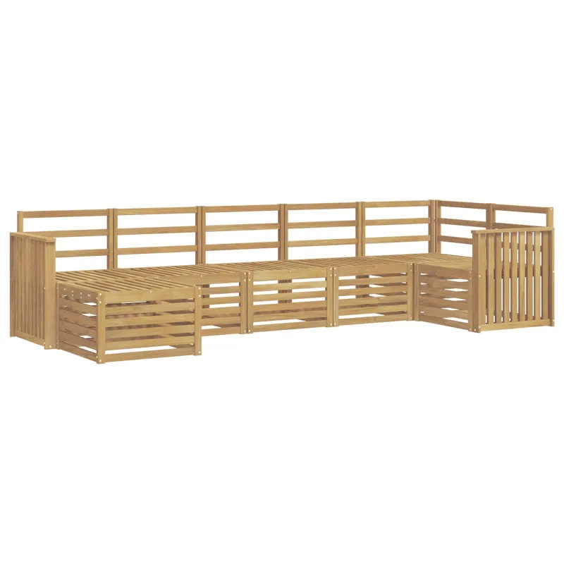 Lauko sofos komplektas 7 pcs Balta