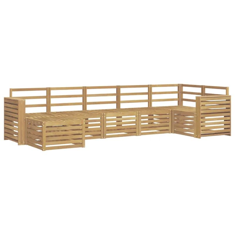 Lauko sofos komplektas 7 pcs Balta