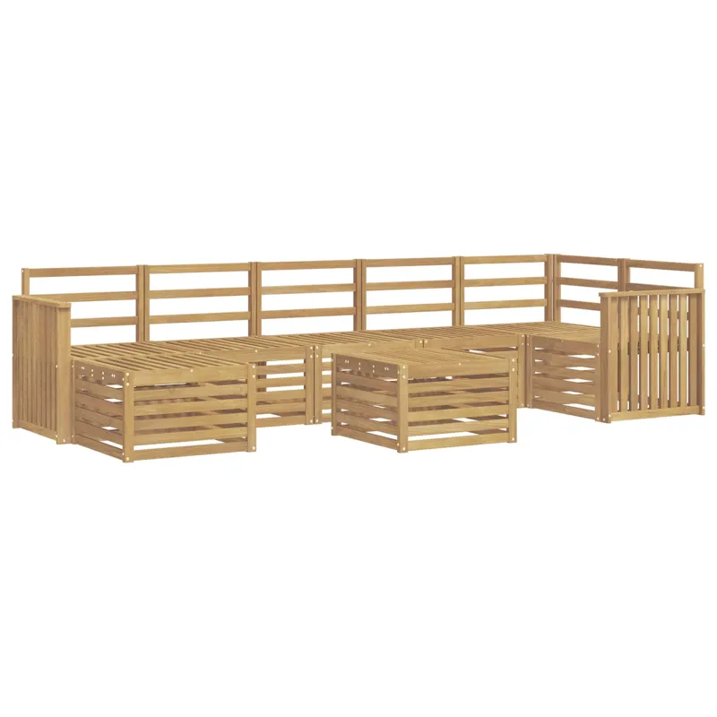 Lauko sofos komplektas 8 pcs Balta 59 x 59 x 37 cm