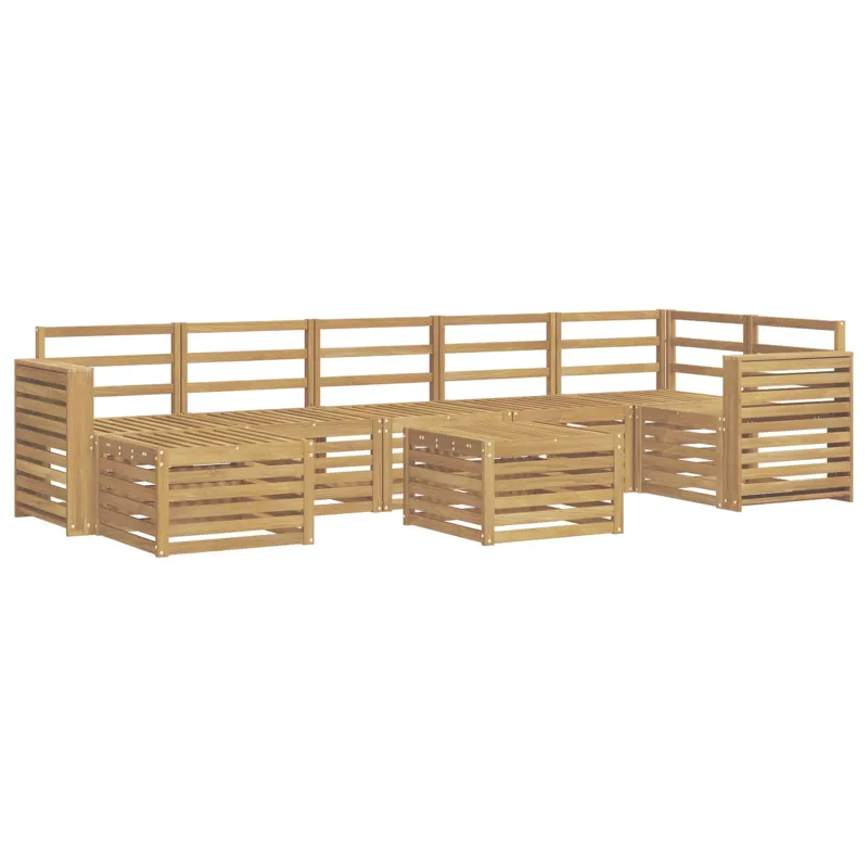 Lauko sofos komplektas 8 pcs Balta 59 x 59 x 37 cm