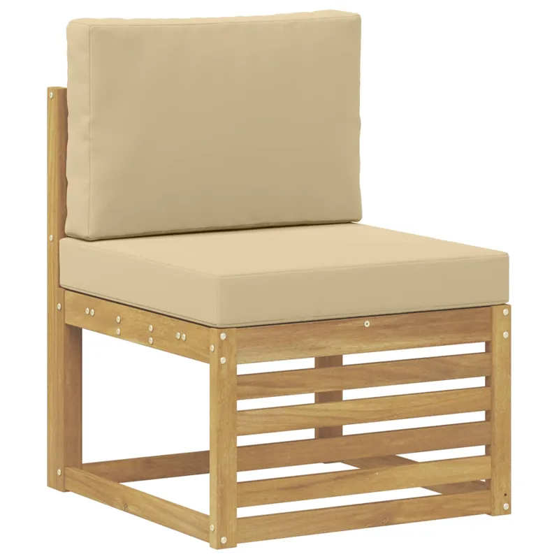 Lauko sofos komplektas 8 pcs Balta ir kreminė