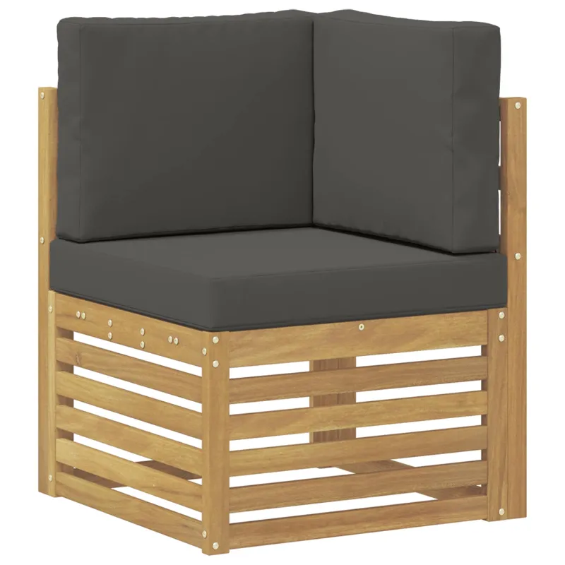 Lauko sofos komplektas 6 pcs Balta ir antracito