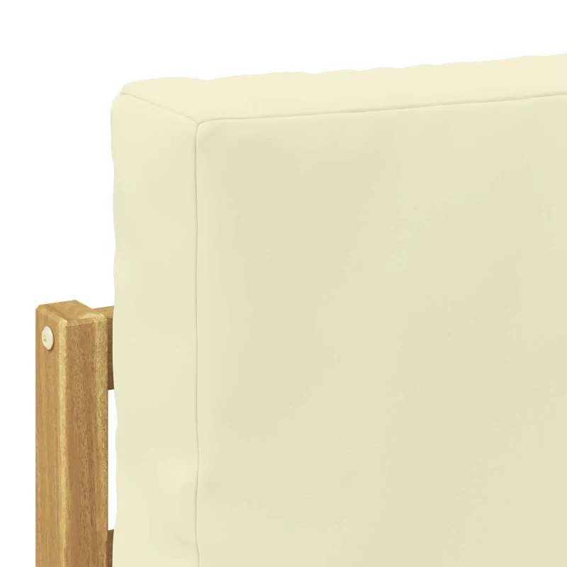 Lauko sofos komplektas 7 pcs Balta ir kreminė