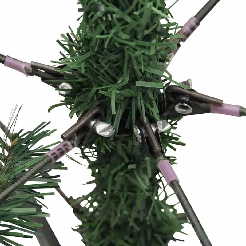 Dirbtinis sulankstomas kalėdų medis su kankorėžiais 240 cm