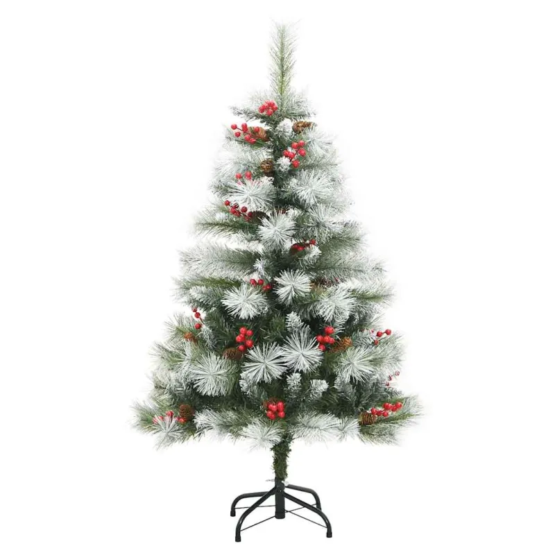 Dirbtinė Kalėdų eglutė Žalia ir balta 120 cm