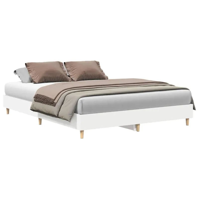 Lovos rėmas 2 pcs Balta 152 x 203 cm Apdirbta mediena