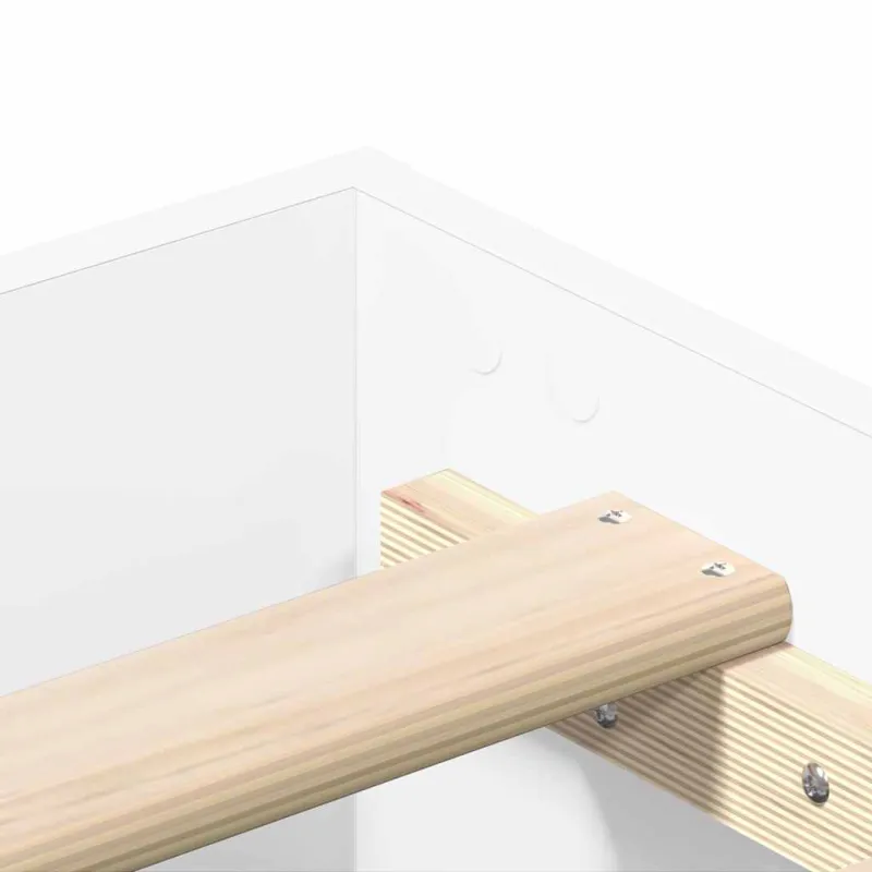 Lovos rėmas 2 pcs Balta 152 x 203 cm Apdirbta mediena