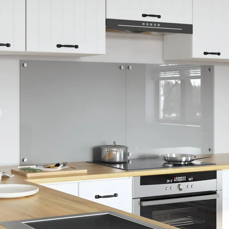 Virtuvės atbraila 2 pcs Šviesiai pilka 70 x 60 cm