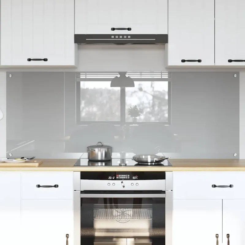 Virtuvės atbraila 2 pcs Šviesiai pilka 80 x 60 cm
