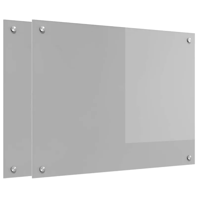 Virtuvės atbraila 2 pcs Šviesiai pilka 80 x 60 cm