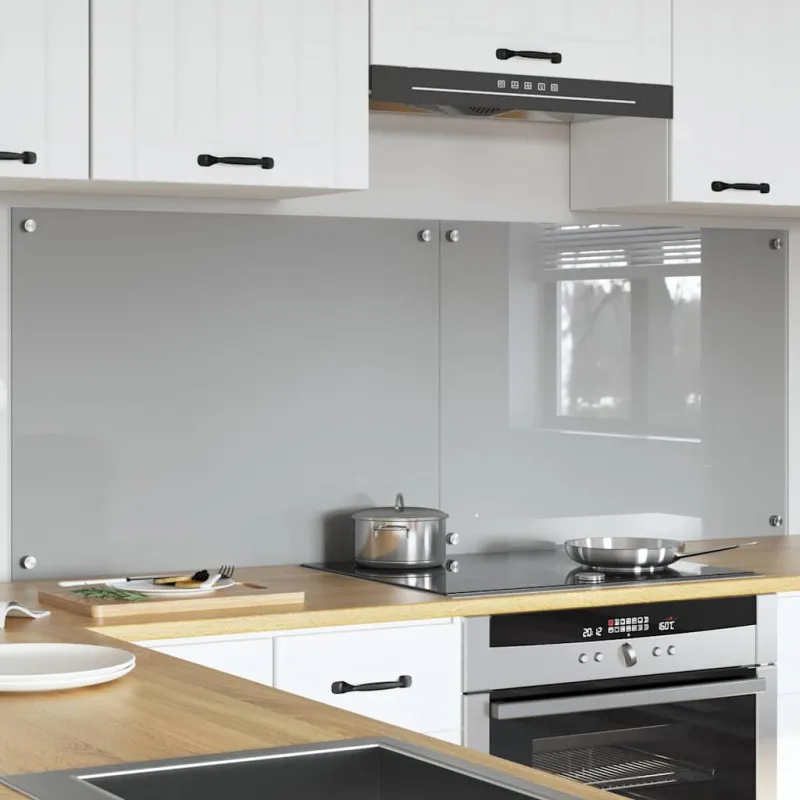 Virtuvės atbraila 2 pcs Šviesiai pilka 80 x 60 cm
