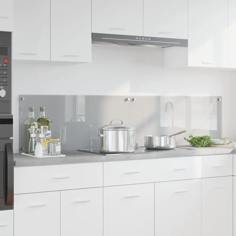 Virtuvės atbraila 2 pcs Šviesiai pilka 90 x 40 cm