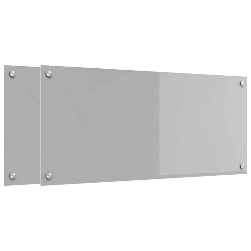 Virtuvės atbraila 2 pcs Šviesiai pilka 90 x 40 cm