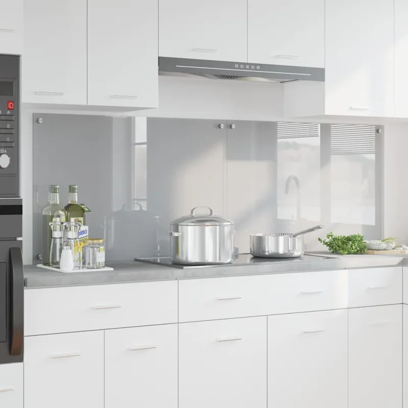 Virtuvės atbraila 2 pcs Šviesiai pilka 90 x 60 cm