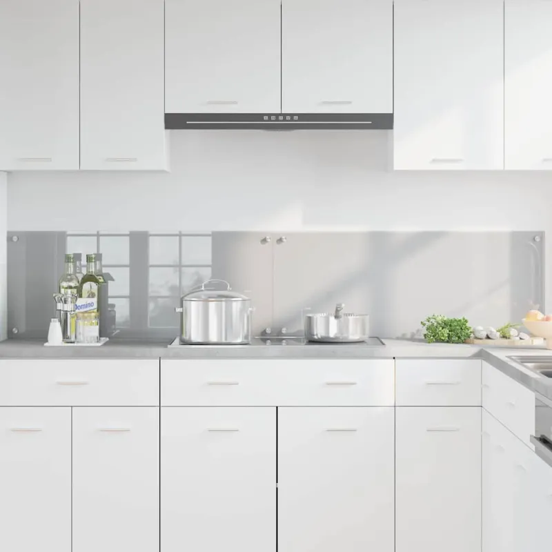 Virtuvės atbraila 2 pcs Šviesiai pilka 100 x 40 cm