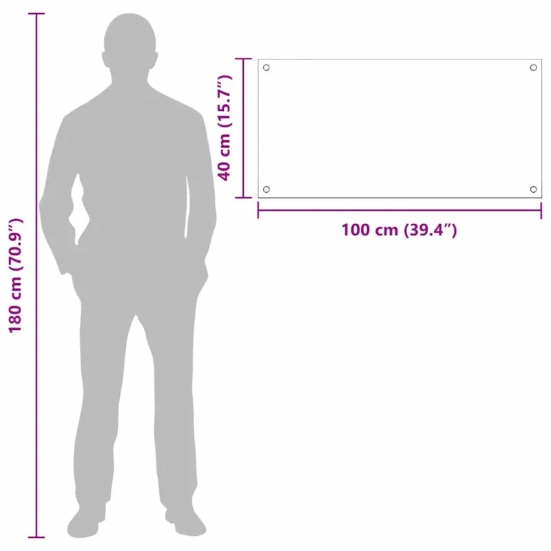Virtuvės atbraila 2 pcs Šviesiai pilka 100 x 40 cm