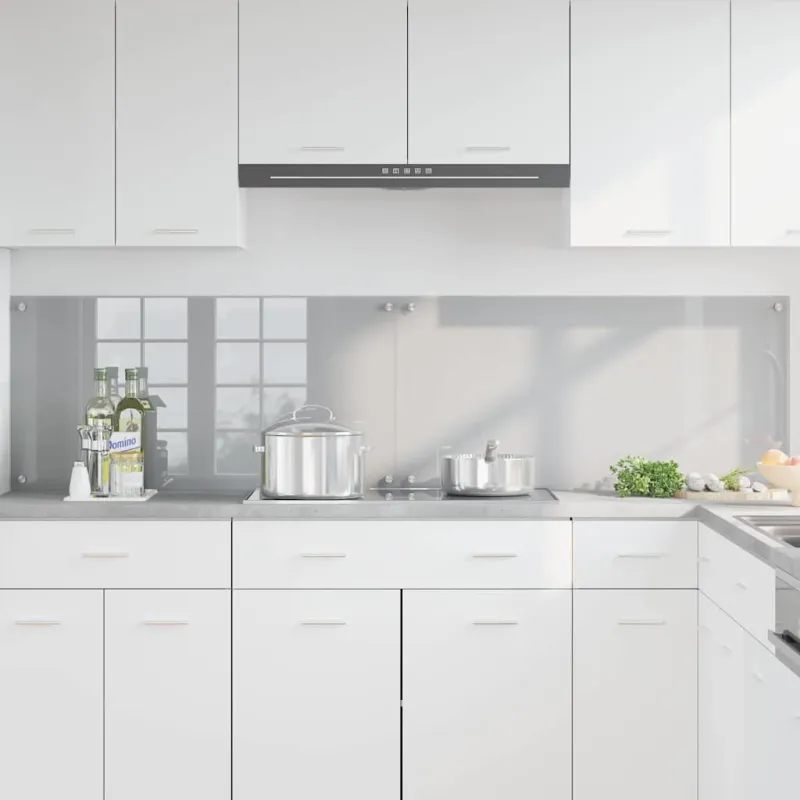Virtuvės atbraila 2 pcs Šviesiai pilka 100 x 50 cm
