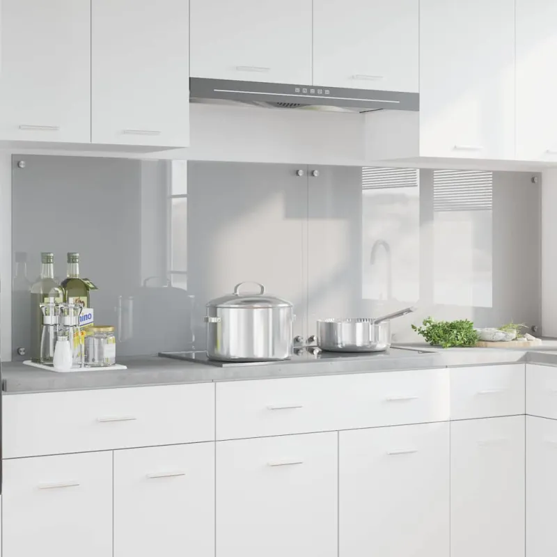 Virtuvės atbraila 2 pcs Šviesiai pilka 100 x 60 cm