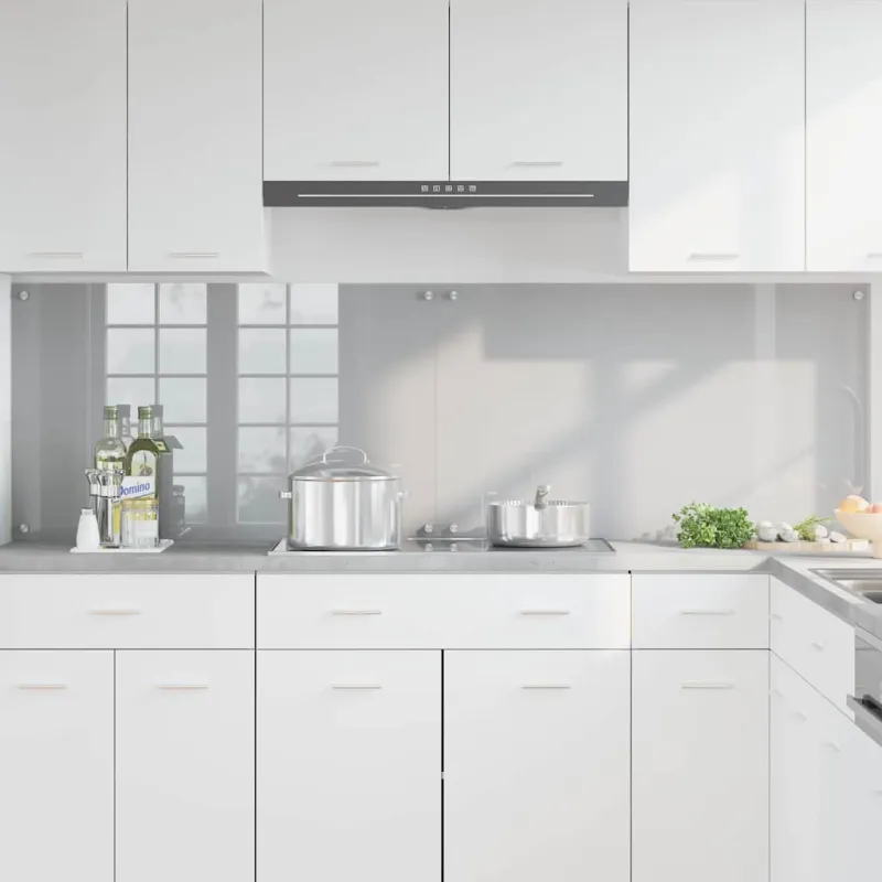 Virtuvės atbraila 2 pcs Šviesiai pilka 100 x 60 cm