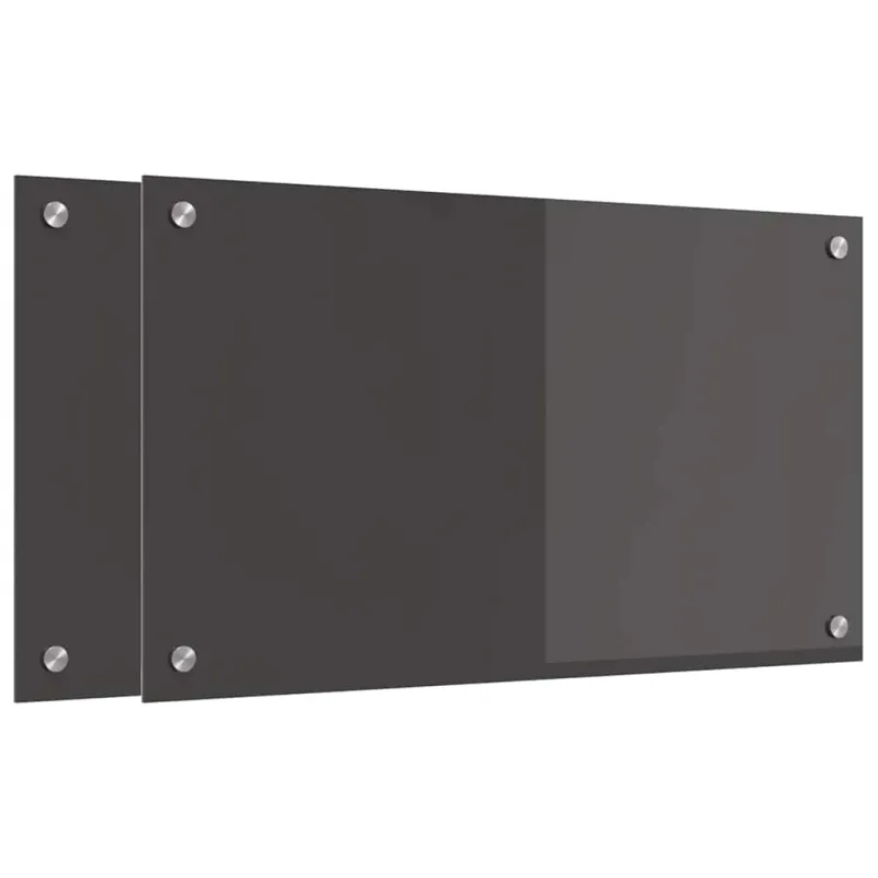 Virtuvės atbraila 2 pcs Tamsiai pilka 70 x 40 cm
