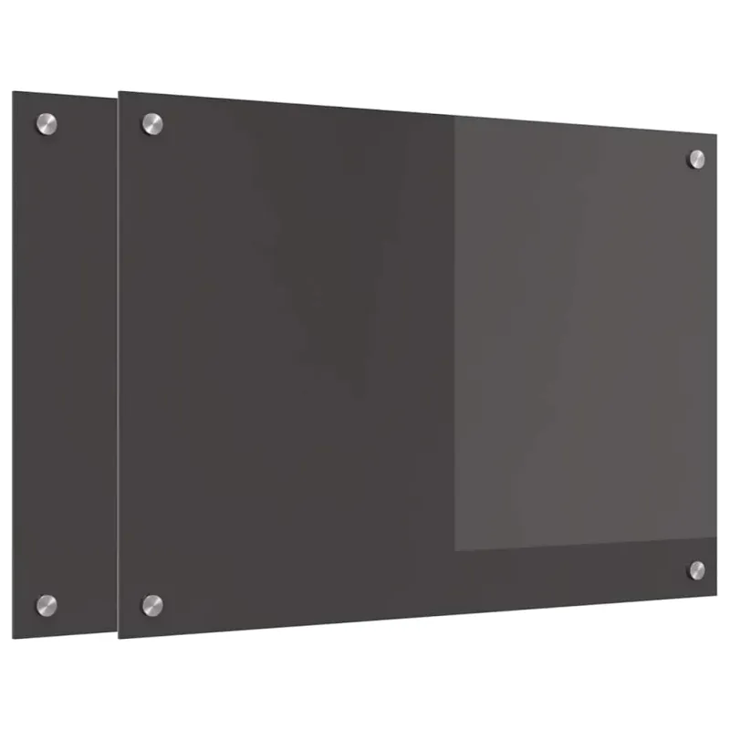 Virtuvės atbraila 2 pcs Tamsiai pilka 70 x 50 cm