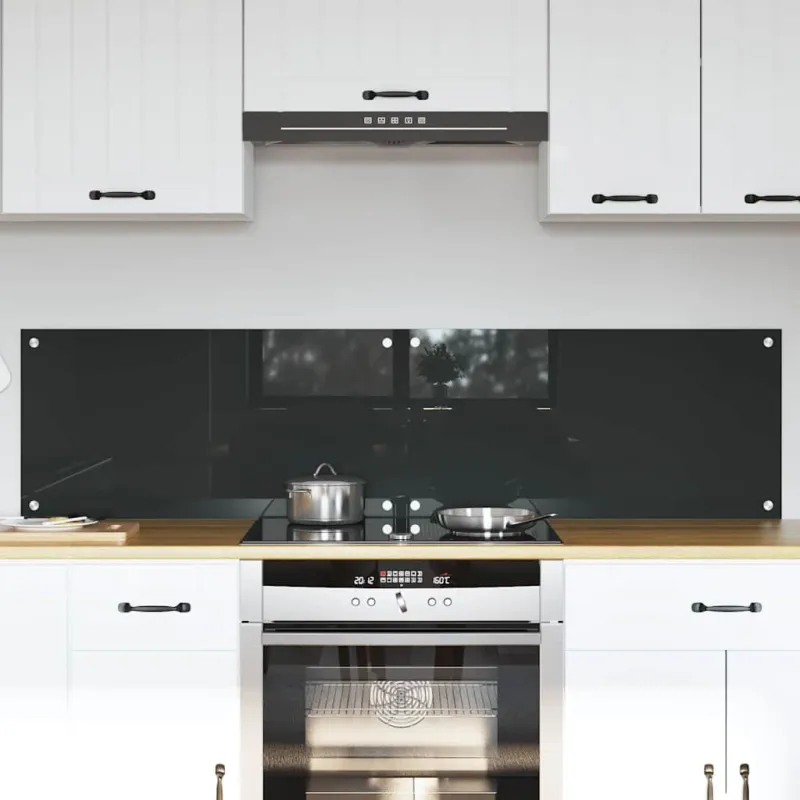 Virtuvės atbraila 2 pcs Tamsiai pilka 80 x 40 cm