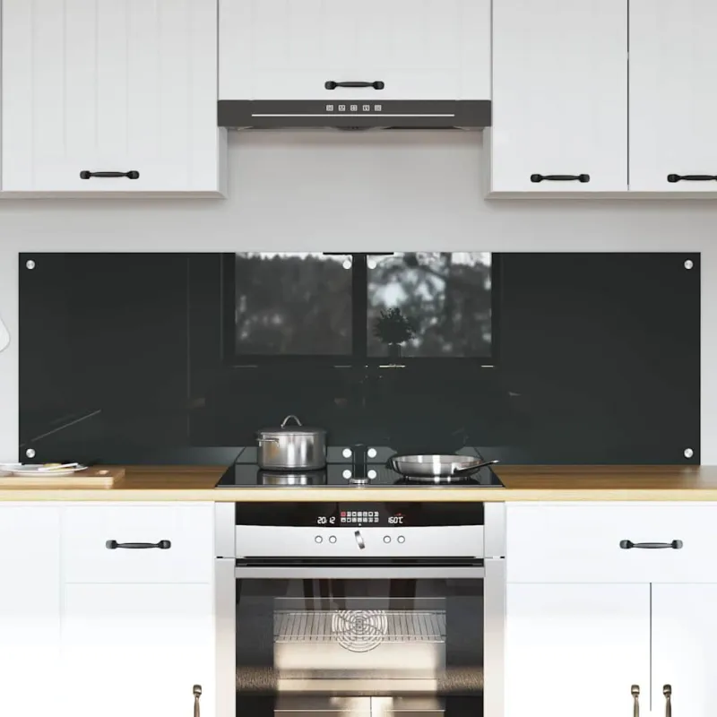 Virtuvės atbraila 2 pcs Tamsiai pilka 80 x 50 cm