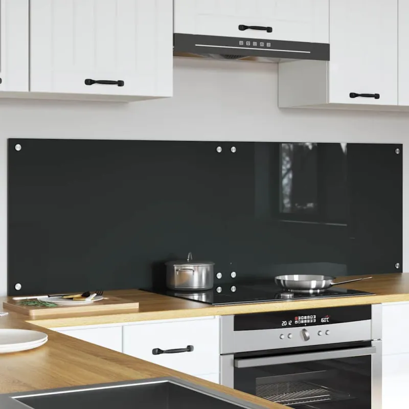 Virtuvės atbraila 2 pcs Tamsiai pilka 80 x 50 cm
