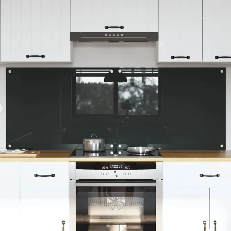 Virtuvės atbraila 2 pcs Tamsiai pilka 80 x 60 cm