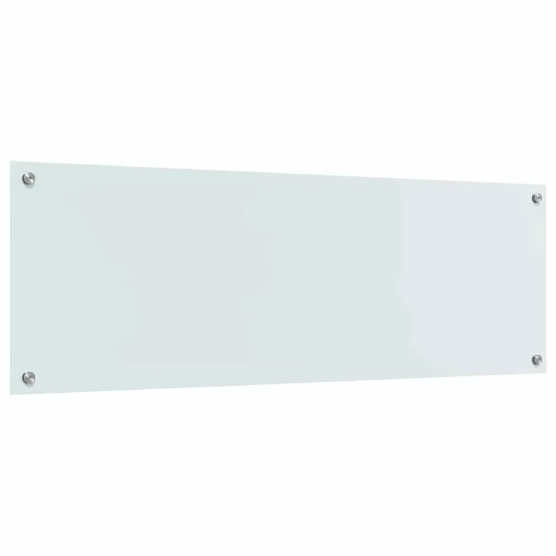 Virtuvės atbraila 2 pcs Balta 120 x 40 cm grūdintas stiklas