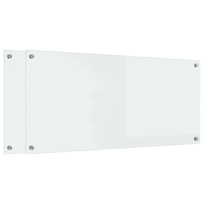 Virtuvės atbraila 2 pcs Skaidrus 110 x 50 cm grūdintas stiklas