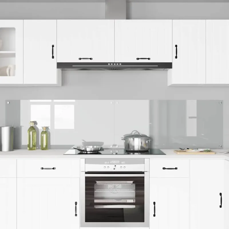 Virtuvės atbraila 2 pcs Skaidrus 110 x 50 cm grūdintas stiklas