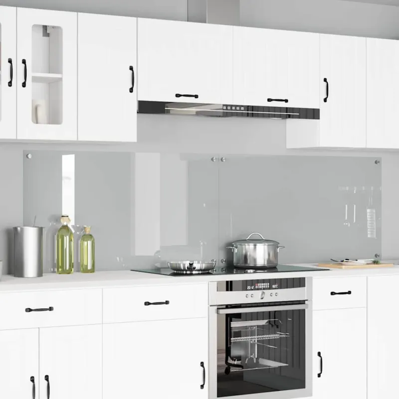 Virtuvės atbraila 2 pcs Skaidrus 110 x 60 cm grūdintas stiklas