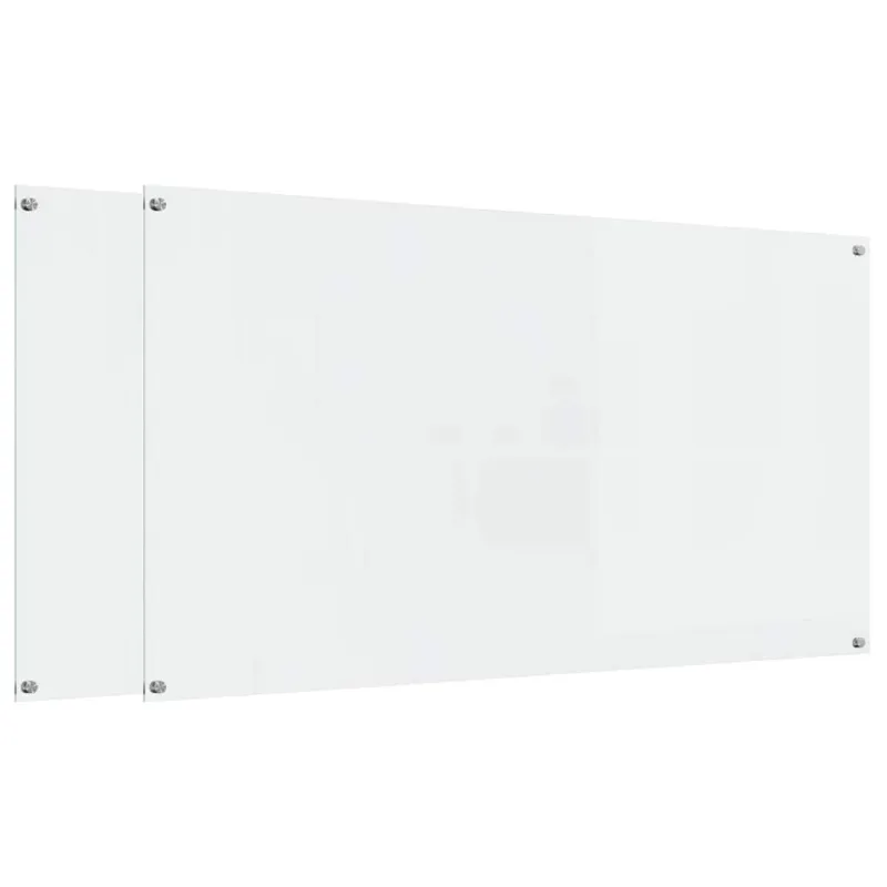 Virtuvės atbraila 2 pcs Skaidrus 110 x 60 cm grūdintas stiklas