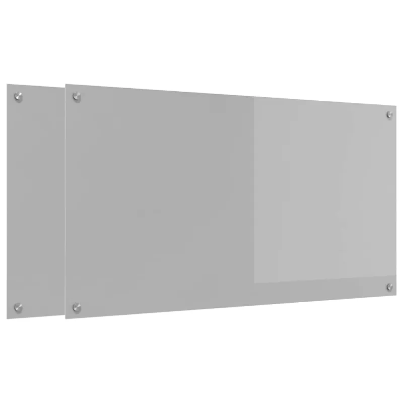 Virtuvės atbraila 2 pcs Šviesiai pilka 110 x 60 cm