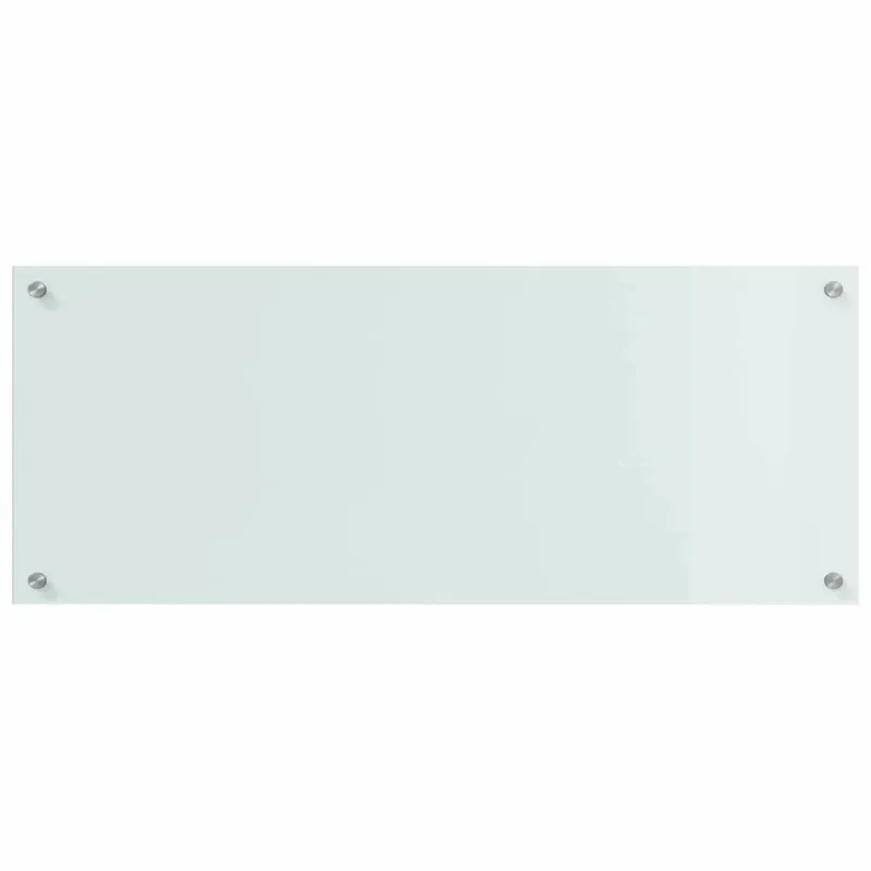 Virtuvės atbraila 2 pcs Balta 100 x 40 cm grūdintas stiklas