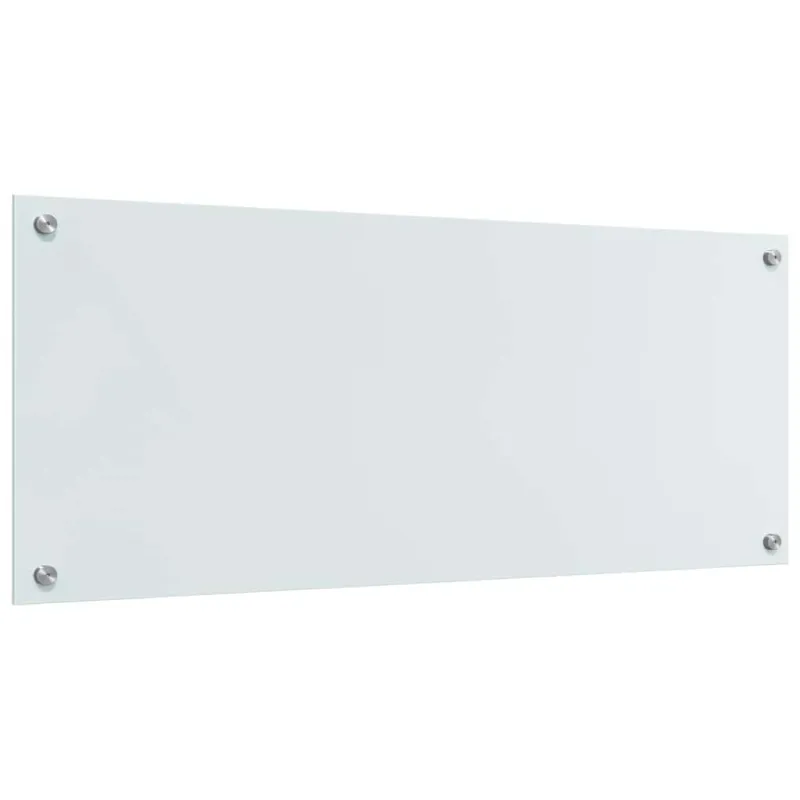 Virtuvės atbraila 2 pcs Balta 100 x 40 cm grūdintas stiklas