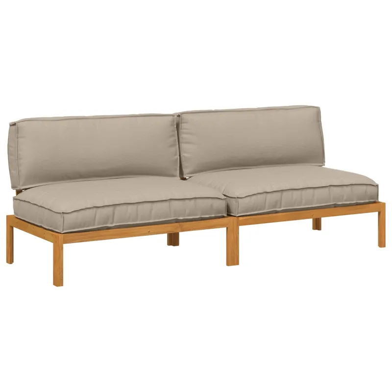 Sofos komplektas Taupe 240 x 92 x 69 cm Kietos akacijos mediena