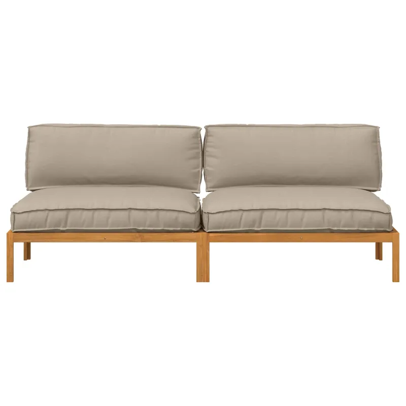 Sofos komplektas Taupe 240 x 92 x 69 cm Kietos akacijos mediena