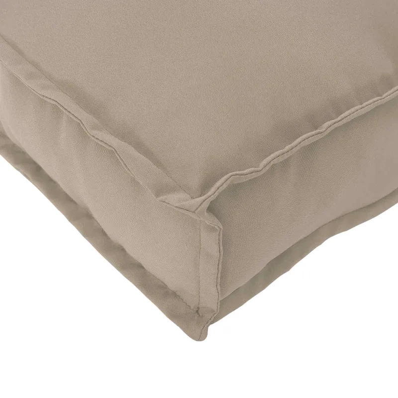 Sofos komplektas su pagalve 2 pcs Taupe Kietos akacijos mediena