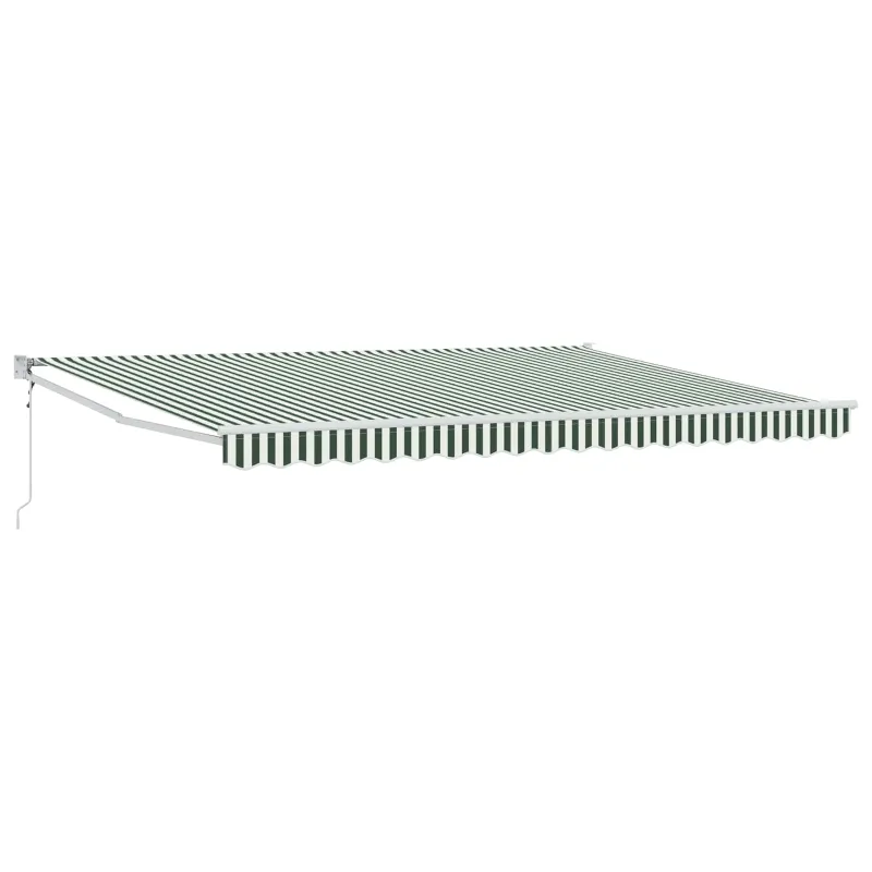 Pavėsinė Žalia ir balta 4 x 2 m Poliesteris ir Metalas