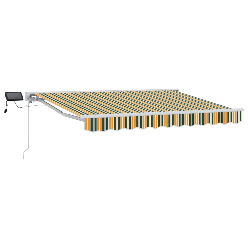 Rankinis markizės rėmas su LED Žalia, Geltona, Balta 2,5 x 2 m