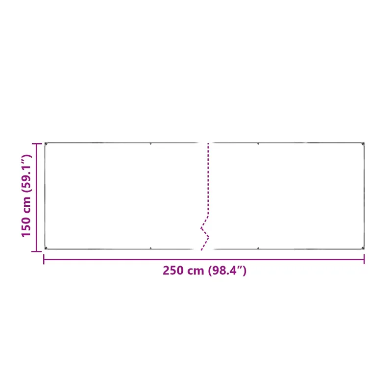 Augalų uždangalas Skaidrus 2,5 x 1,5 m PE