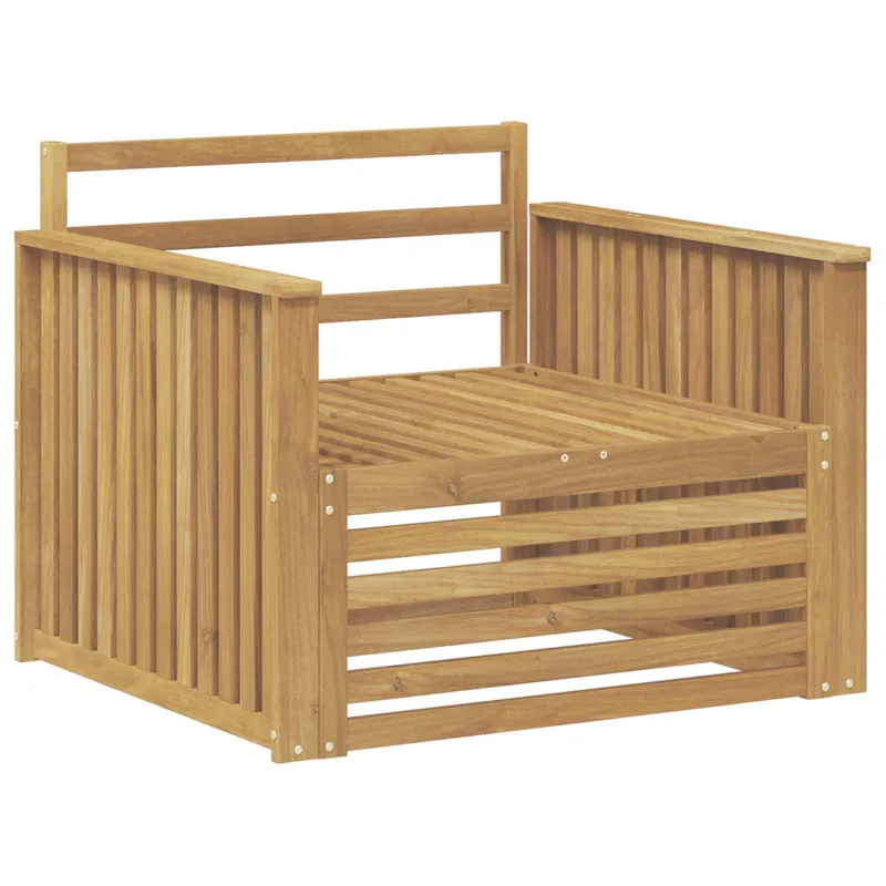 Lauko sofa Kietos akacijos mediena Balta