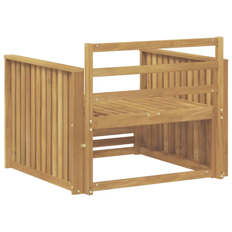 Lauko sofa Kietos akacijos mediena Balta