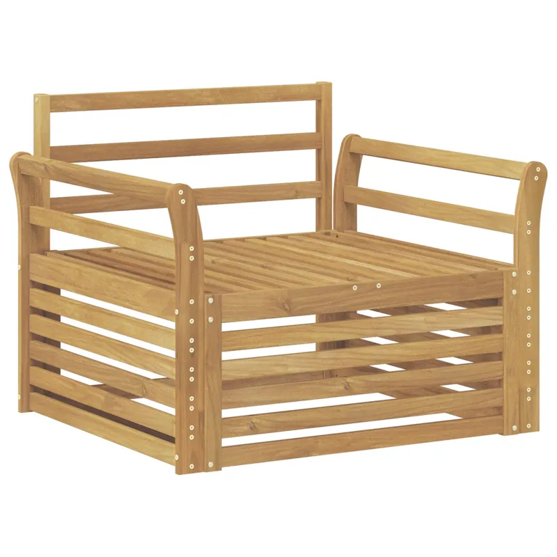 Lauko sofa Kietos akacijos mediena Balta