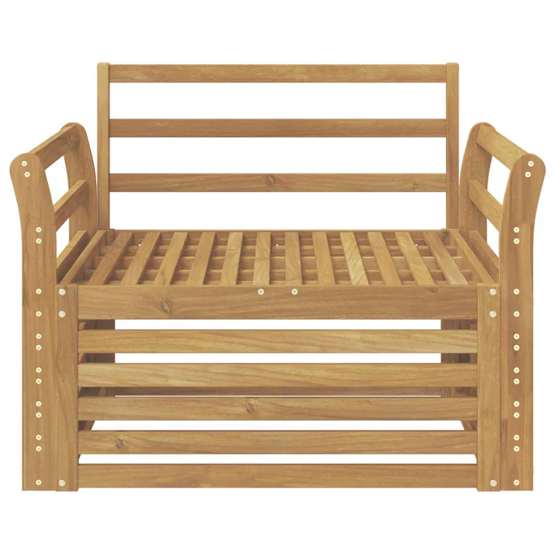 Lauko sofa Kietos akacijos mediena Balta
