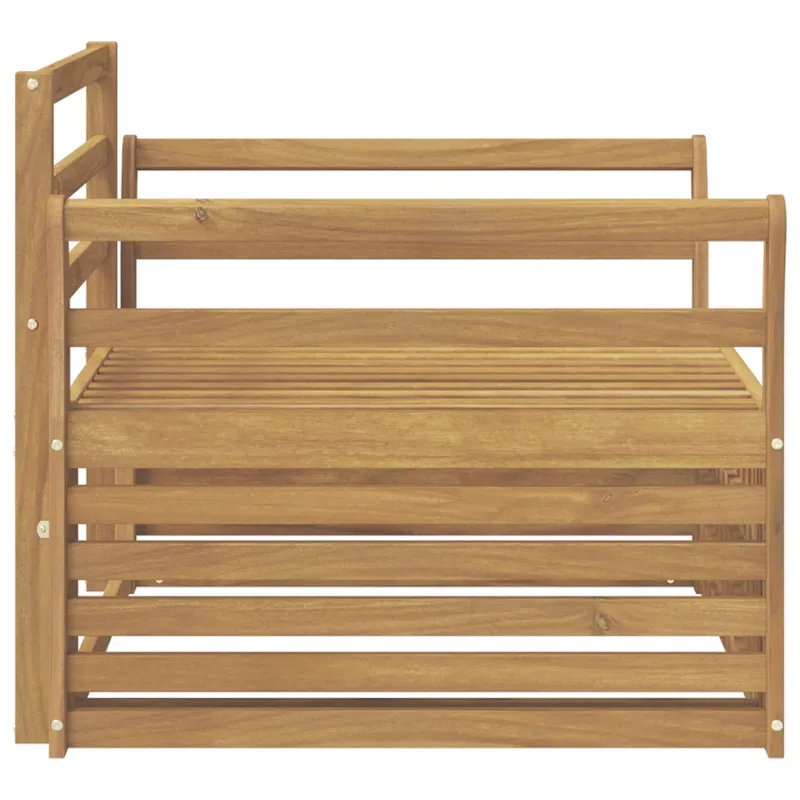 Lauko sofa Kietos akacijos mediena Balta